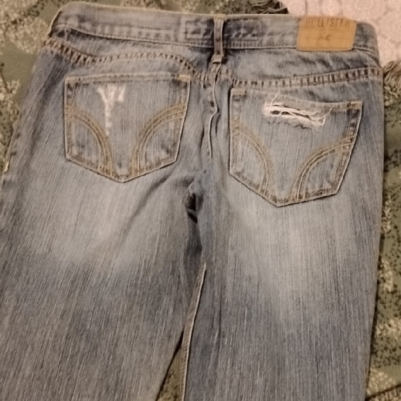 Hollister Blue Skinny Jeans Distressed Vintage Look 3R Vintage Y2K - Picture 10 of 15